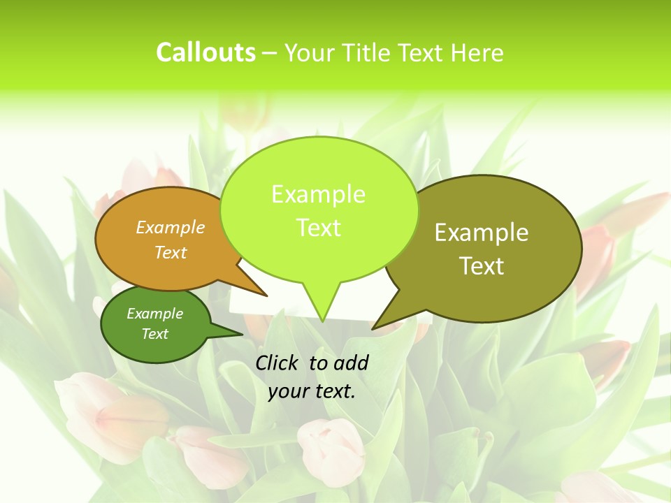 Flower Blooming Green PowerPoint Template