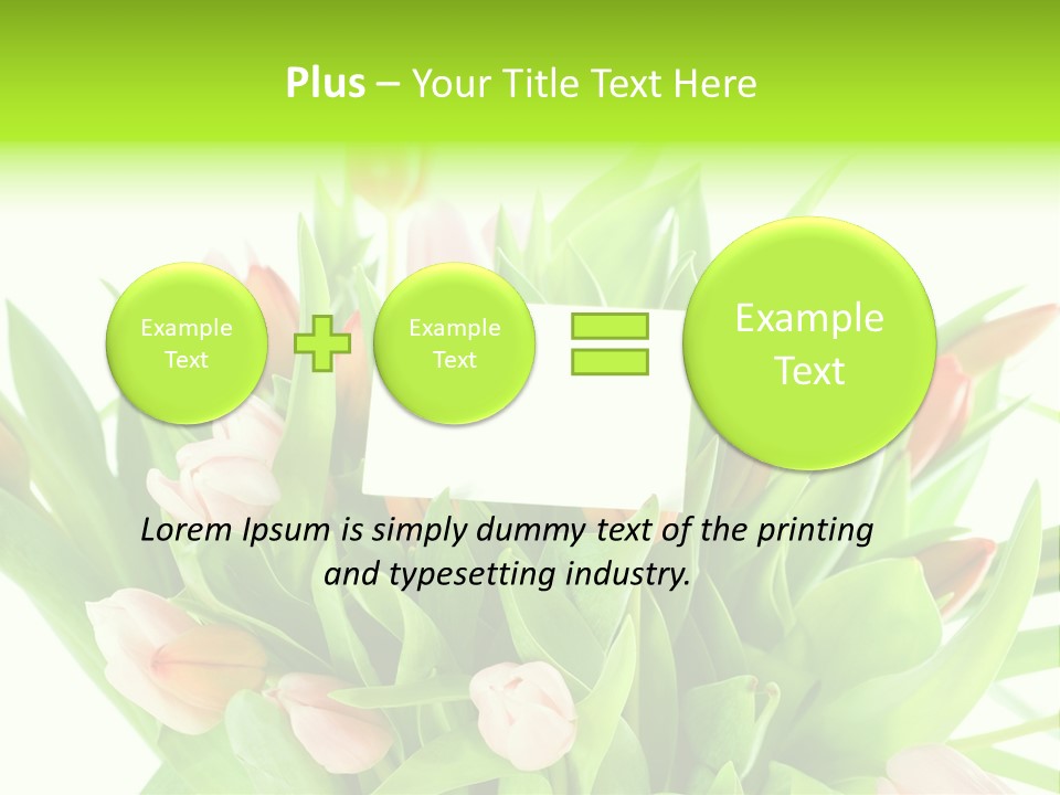 Flower Blooming Green PowerPoint Template