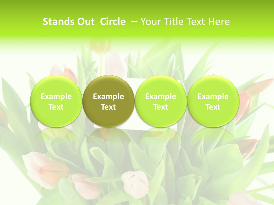 Flower Blooming Green PowerPoint Template