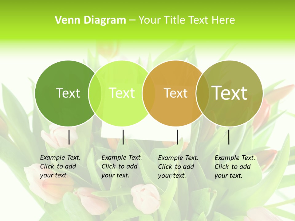 Flower Blooming Green PowerPoint Template