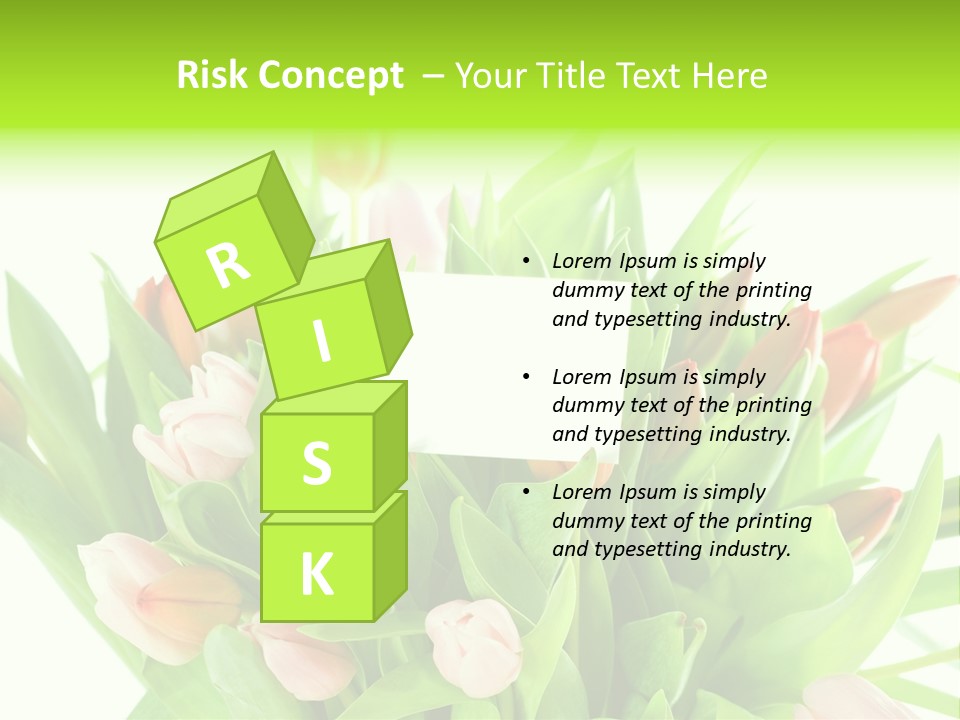 Flower Blooming Green PowerPoint Template