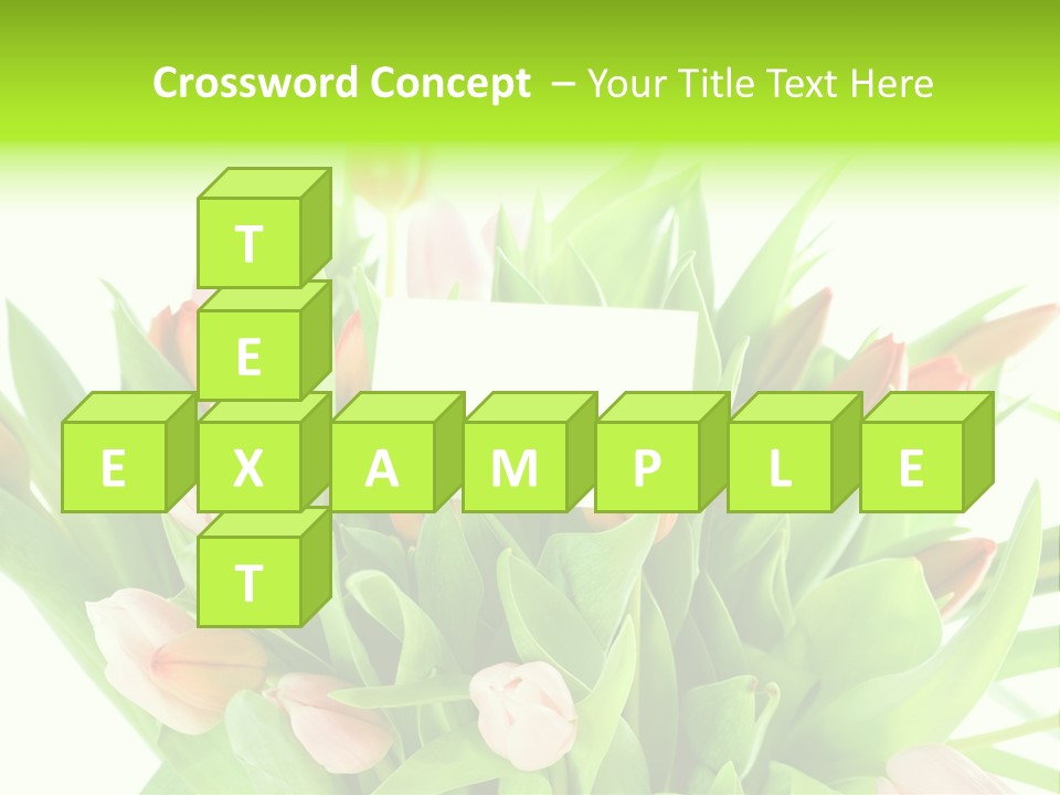 Flower Blooming Green PowerPoint Template