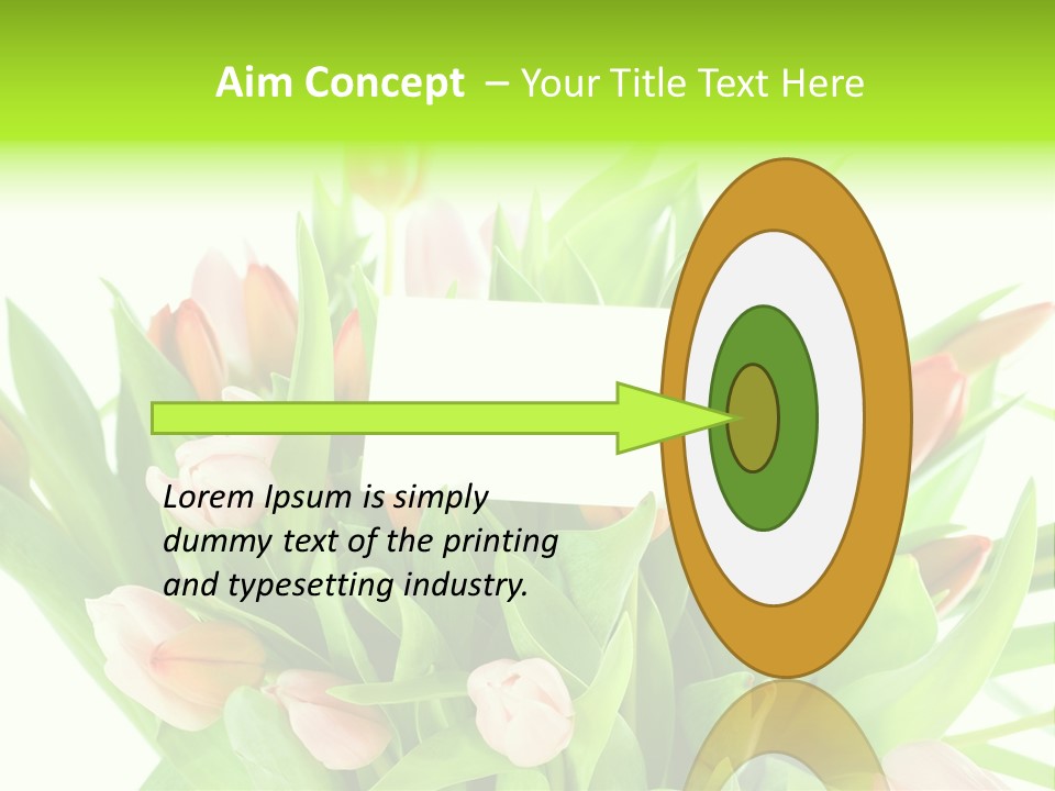 Flower Blooming Green PowerPoint Template