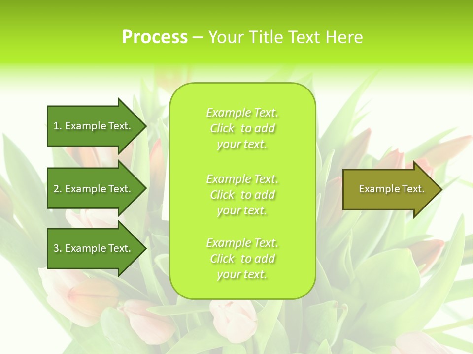 Flower Blooming Green PowerPoint Template