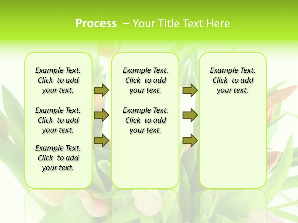 Flower Blooming Green PowerPoint Template