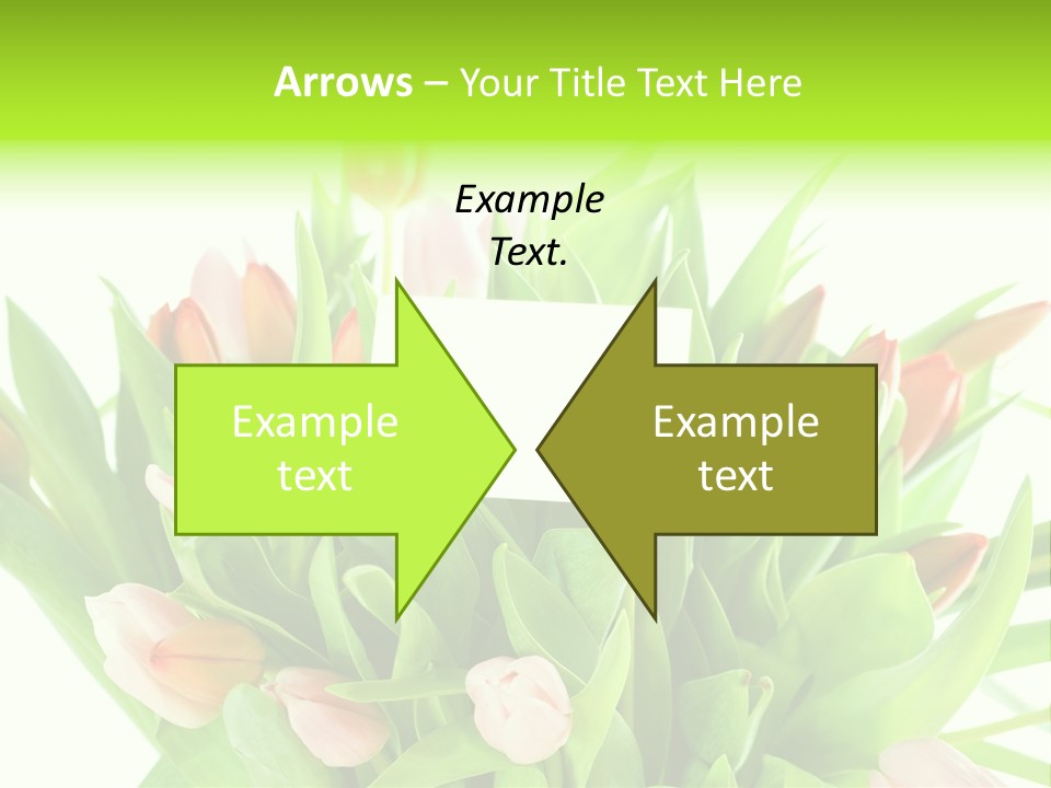 Flower Blooming Green PowerPoint Template