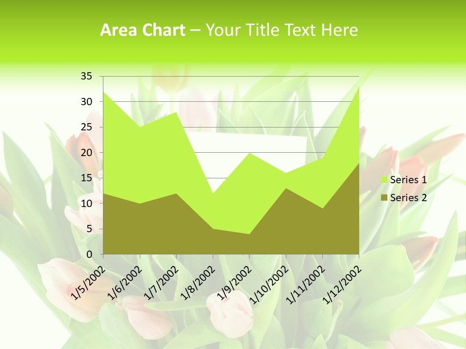 Flower Blooming Green PowerPoint Template