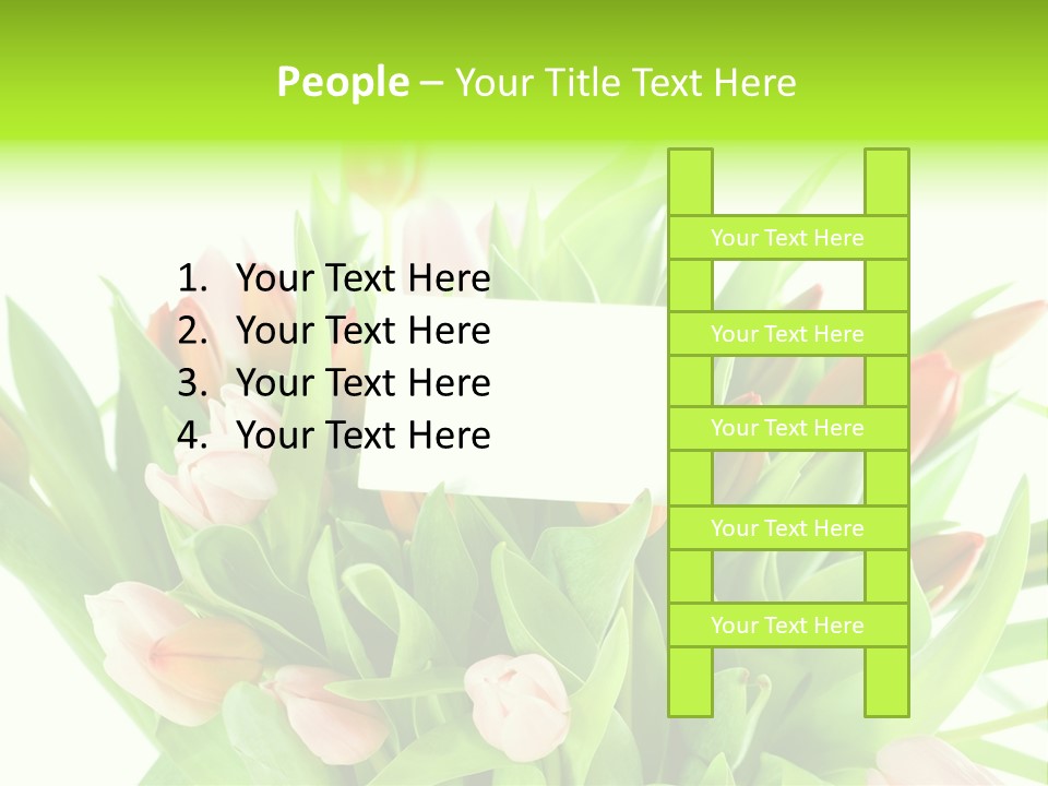 Flower Blooming Green PowerPoint Template