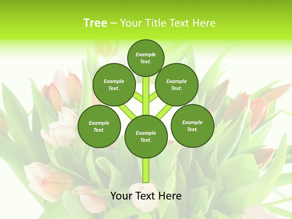 Flower Blooming Green PowerPoint Template