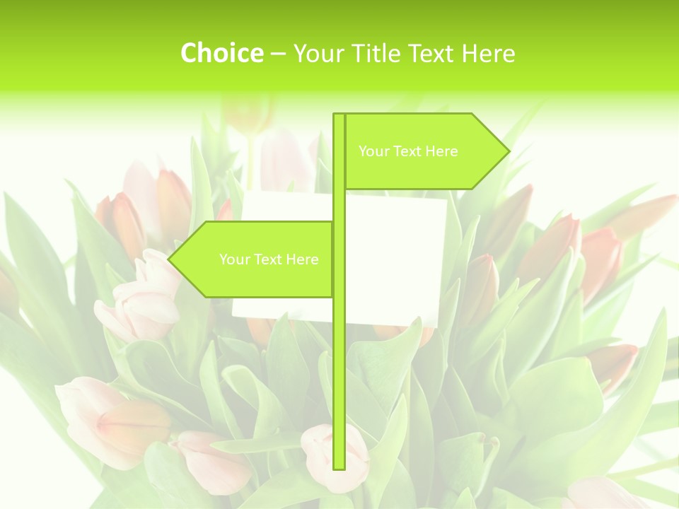 Flower Blooming Green PowerPoint Template
