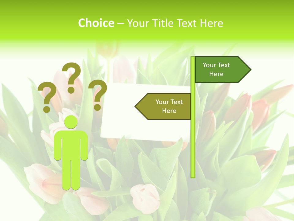 Flower Blooming Green PowerPoint Template