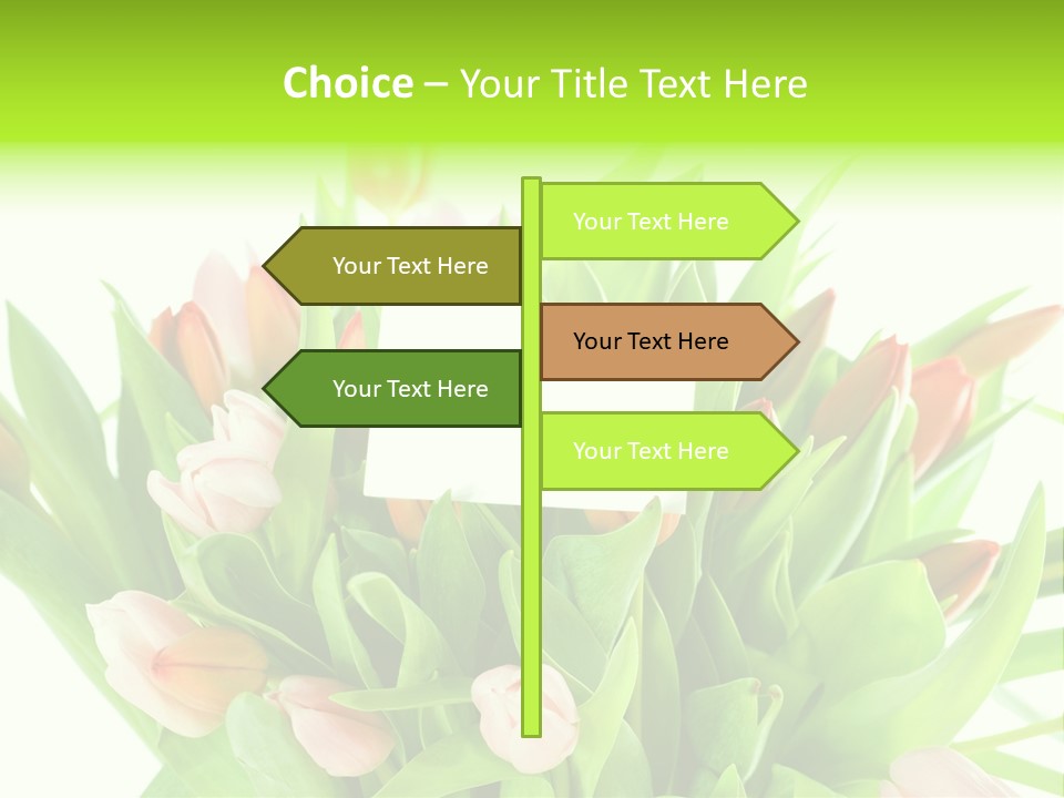 Flower Blooming Green PowerPoint Template