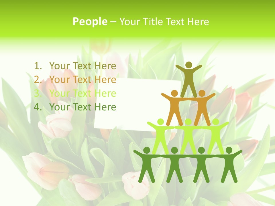 Flower Blooming Green PowerPoint Template