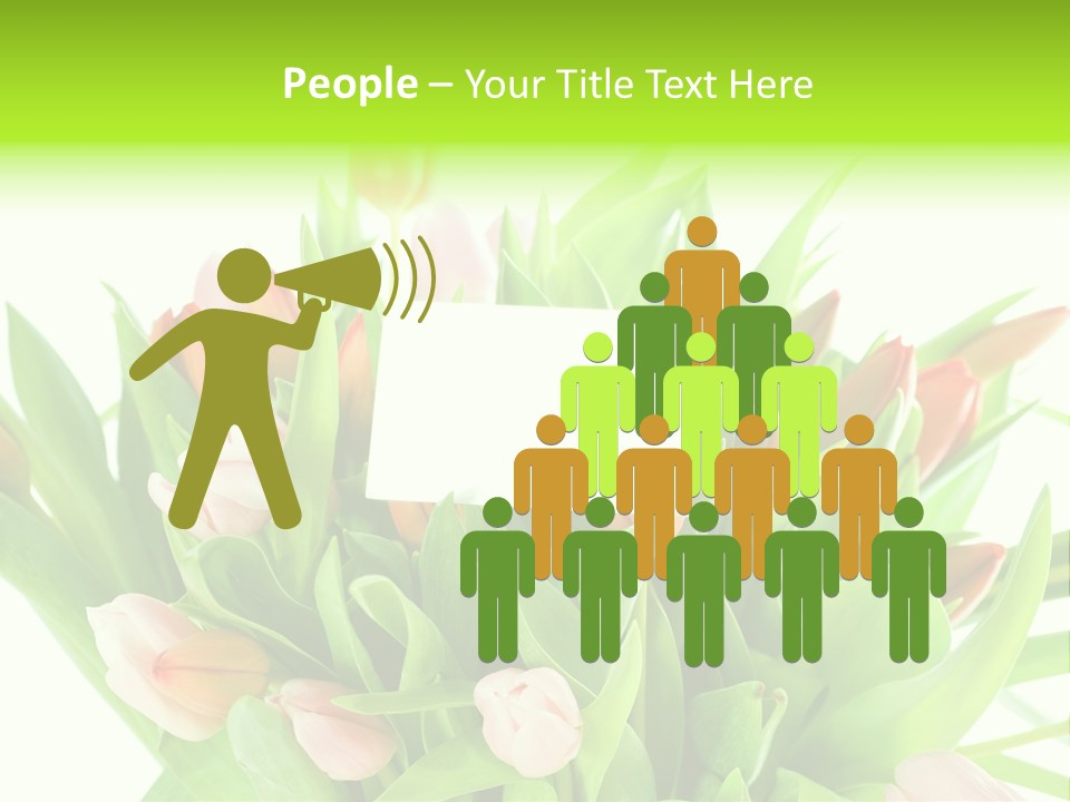 Flower Blooming Green PowerPoint Template