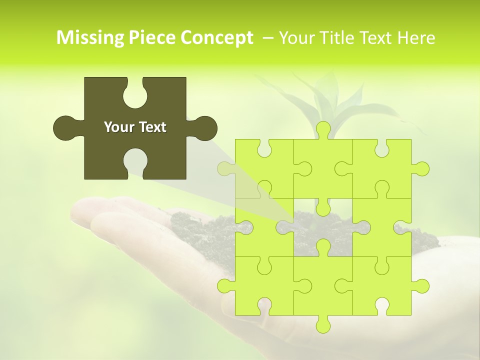 Conceptual Grower Grow PowerPoint Template