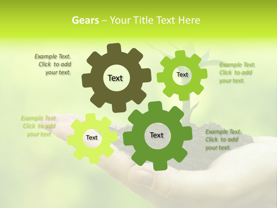 Conceptual Grower Grow PowerPoint Template