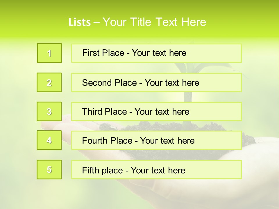 Conceptual Grower Grow PowerPoint Template