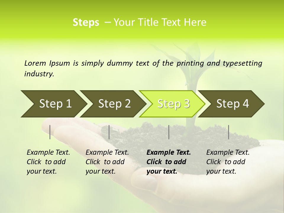 Conceptual Grower Grow PowerPoint Template