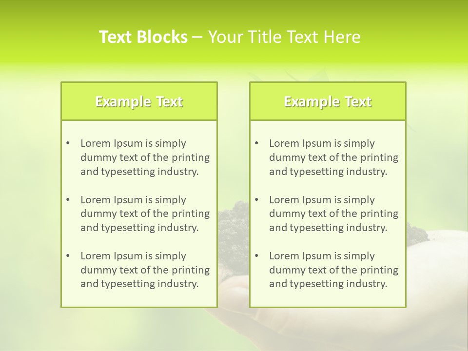 Conceptual Grower Grow PowerPoint Template