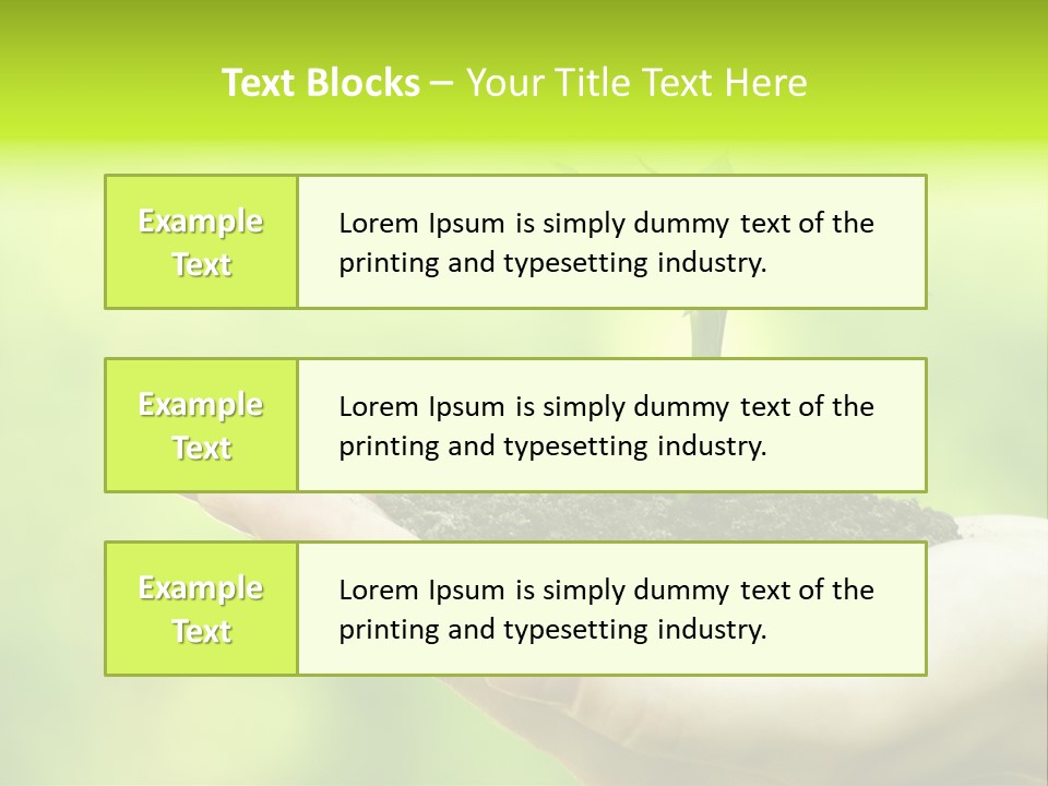 Conceptual Grower Grow PowerPoint Template