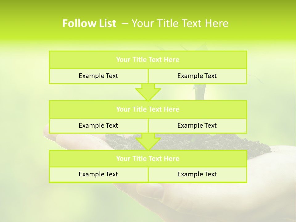 Conceptual Grower Grow PowerPoint Template