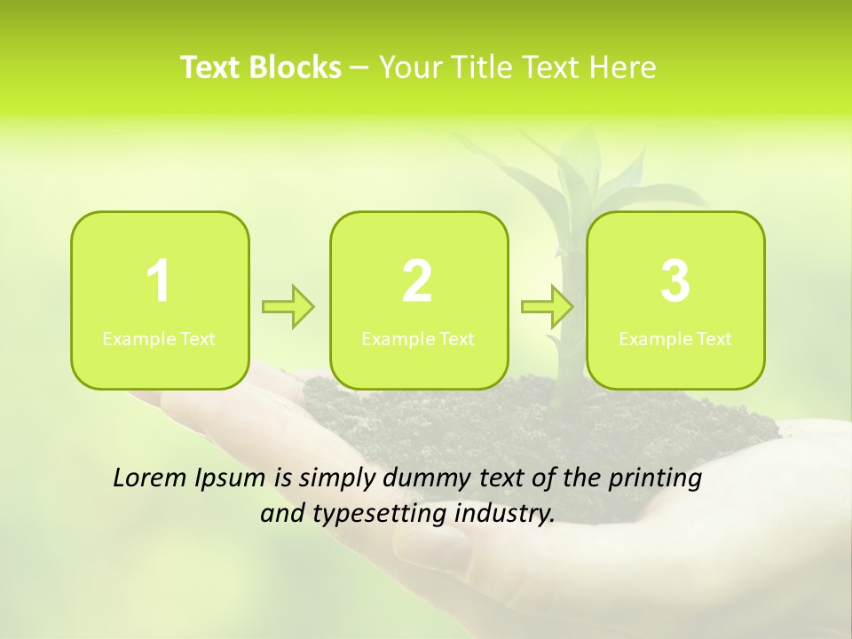 Conceptual Grower Grow PowerPoint Template