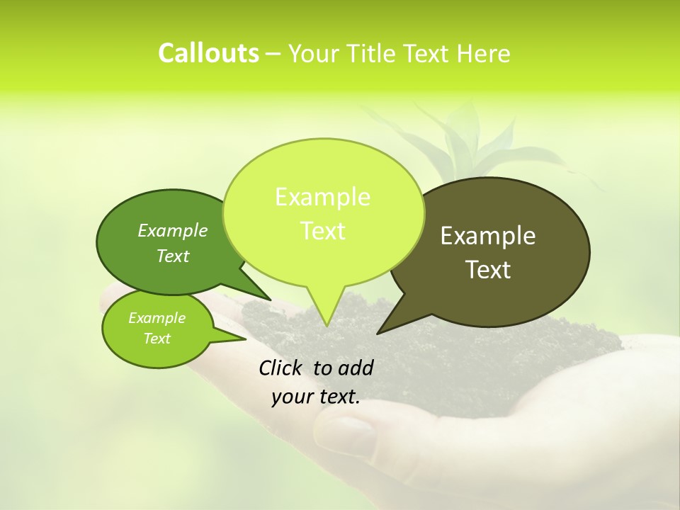 Conceptual Grower Grow PowerPoint Template