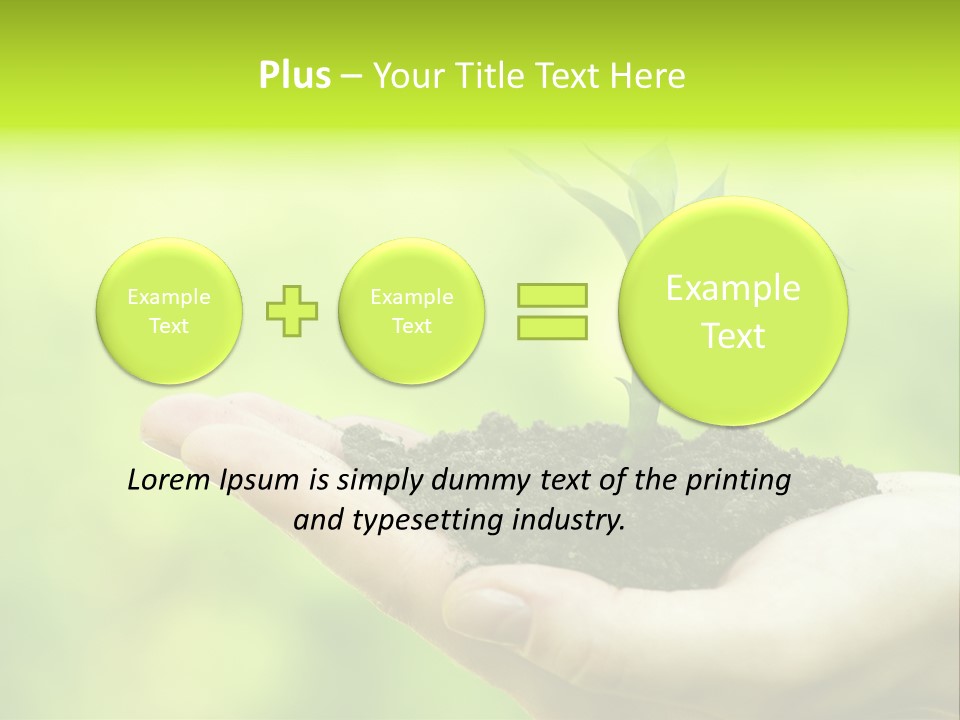 Conceptual Grower Grow PowerPoint Template