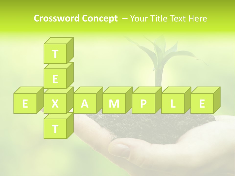 Conceptual Grower Grow PowerPoint Template