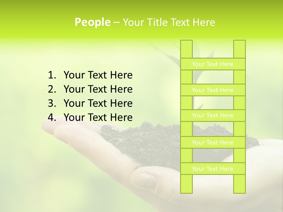 Conceptual Grower Grow PowerPoint Template