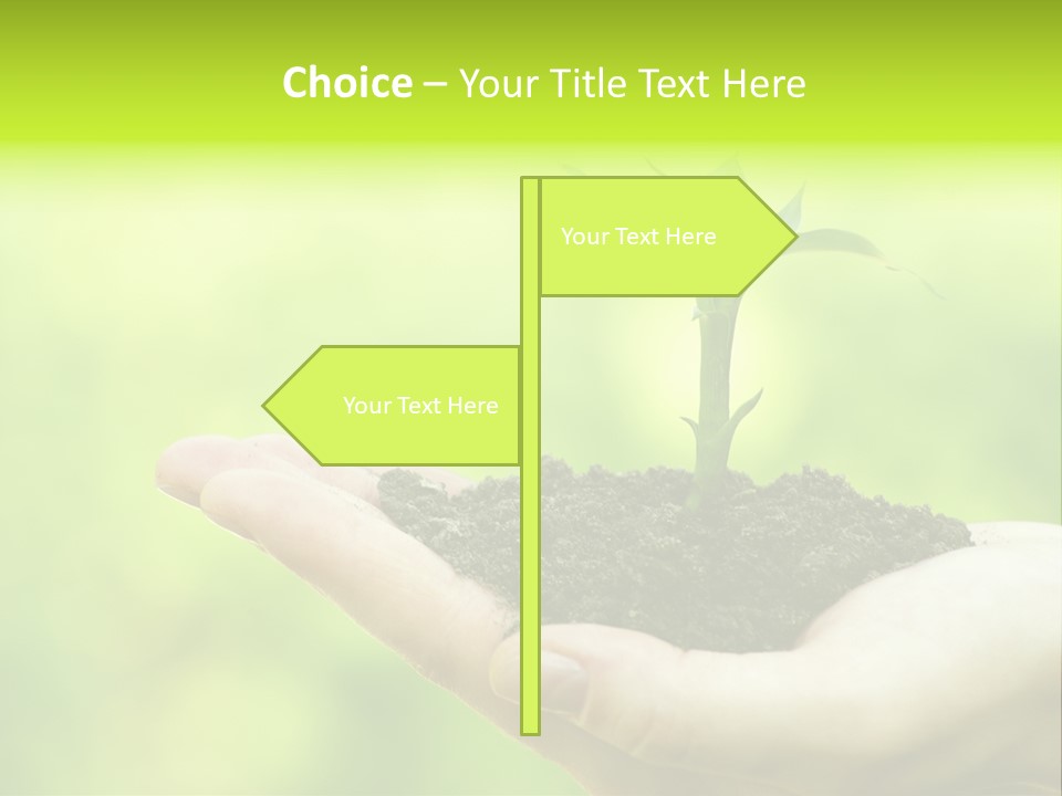Conceptual Grower Grow PowerPoint Template