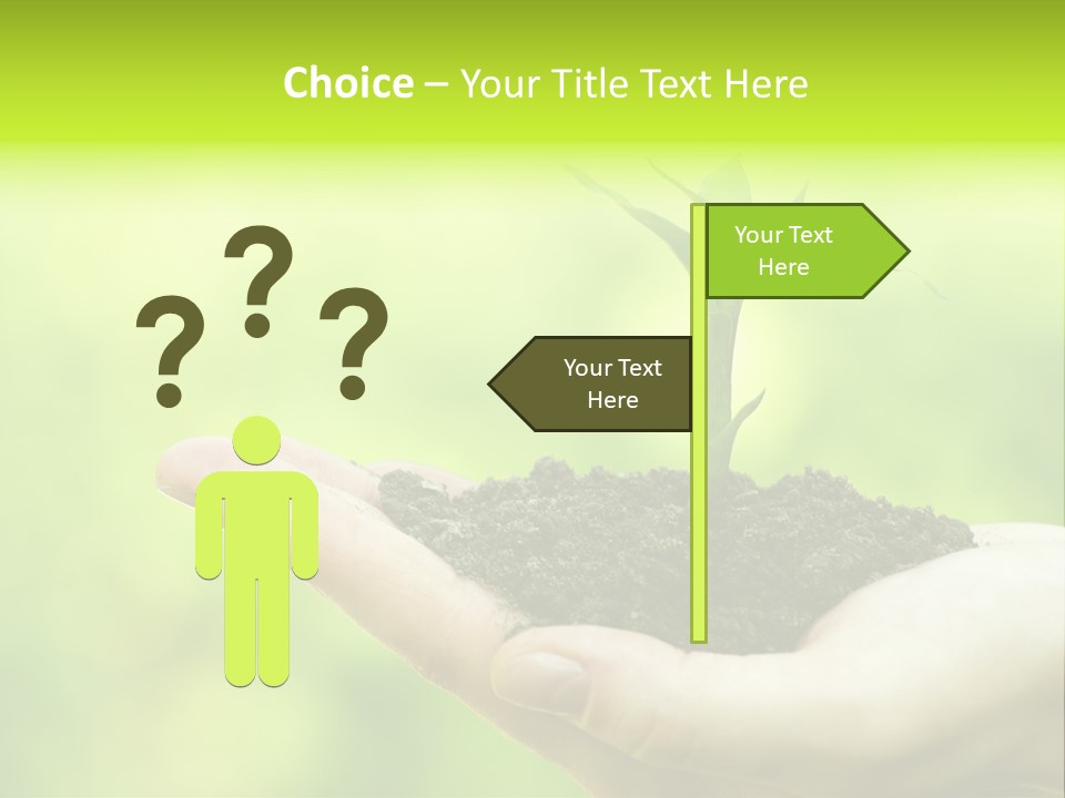 Conceptual Grower Grow PowerPoint Template