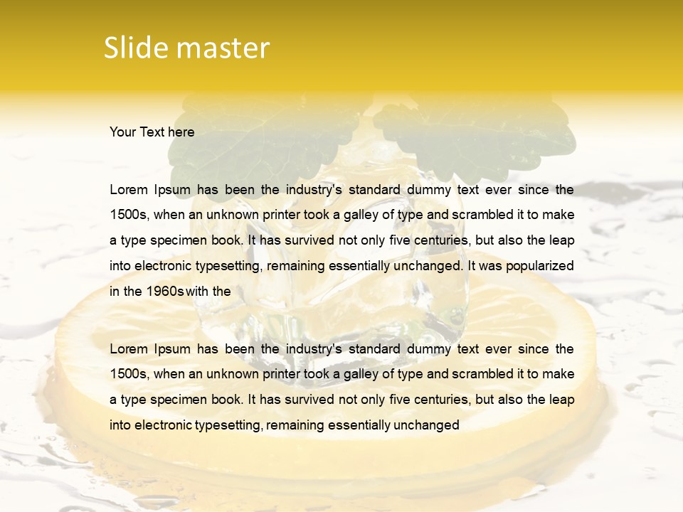 Citrus Cold Tropical PowerPoint Template