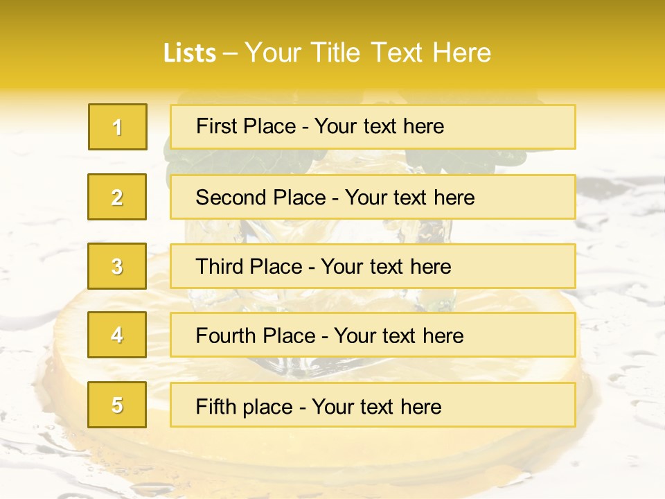 Citrus Cold Tropical PowerPoint Template