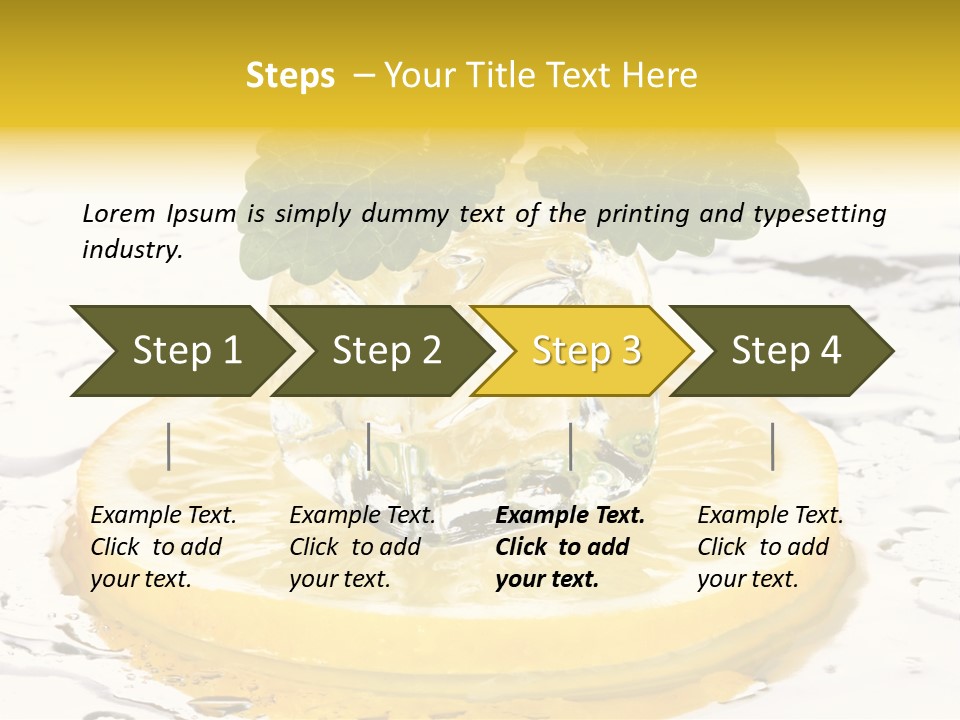 Citrus Cold Tropical PowerPoint Template