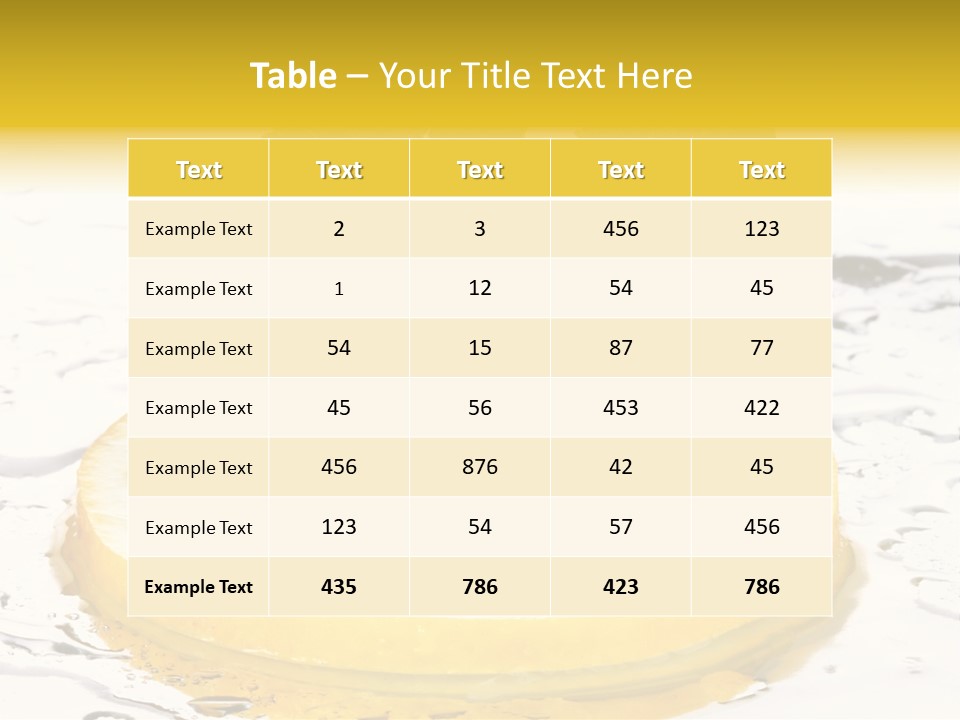 Citrus Cold Tropical PowerPoint Template