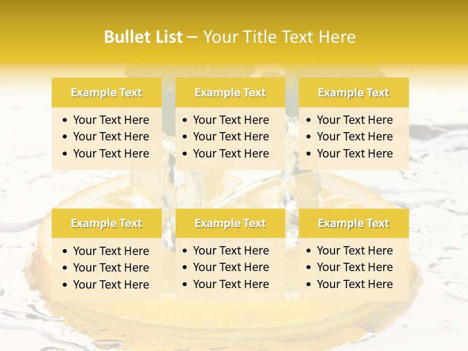 Citrus Cold Tropical PowerPoint Template