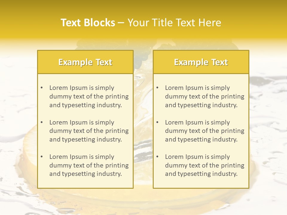 Citrus Cold Tropical PowerPoint Template