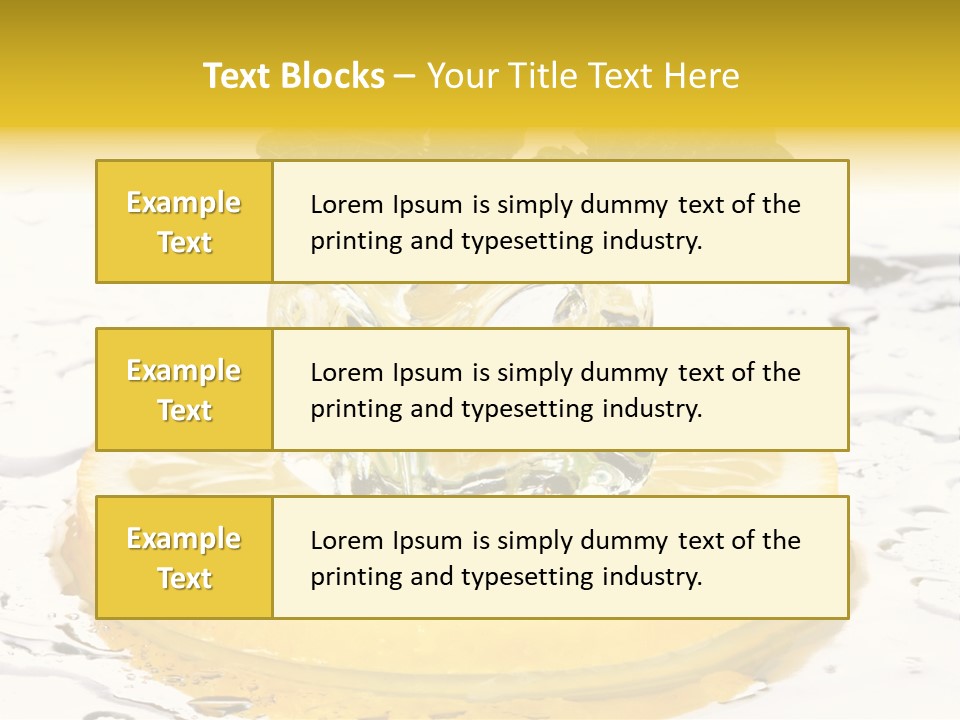 Citrus Cold Tropical PowerPoint Template