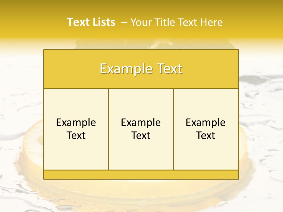 Citrus Cold Tropical PowerPoint Template