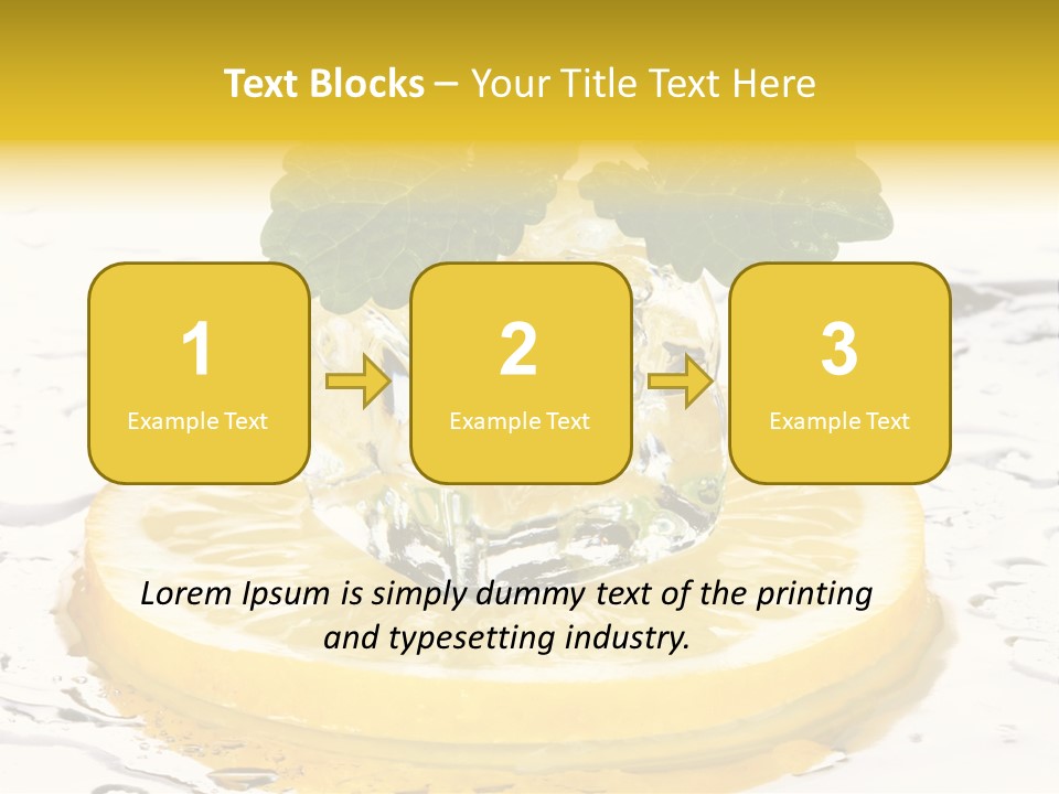Citrus Cold Tropical PowerPoint Template