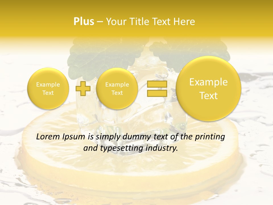 Citrus Cold Tropical PowerPoint Template
