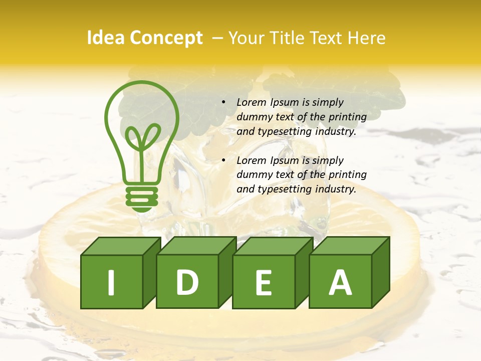 Citrus Cold Tropical PowerPoint Template