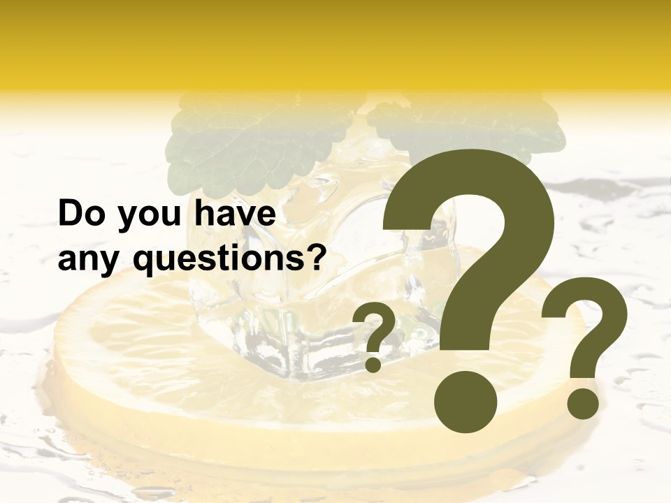 Citrus Cold Tropical PowerPoint Template