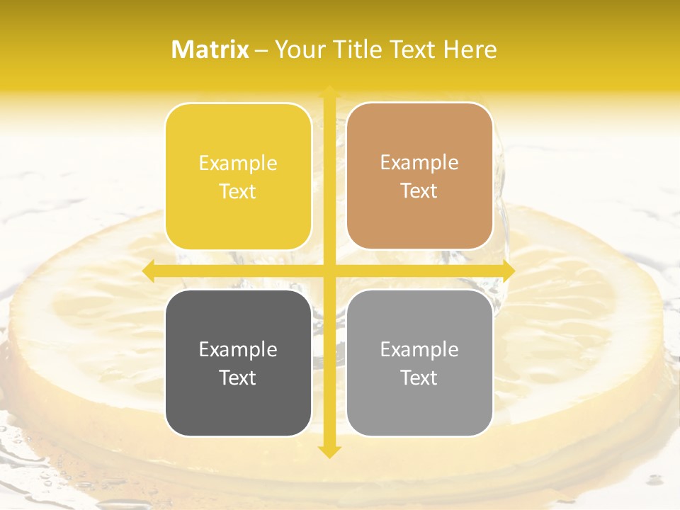 Leaf Drops Ingredient PowerPoint Template