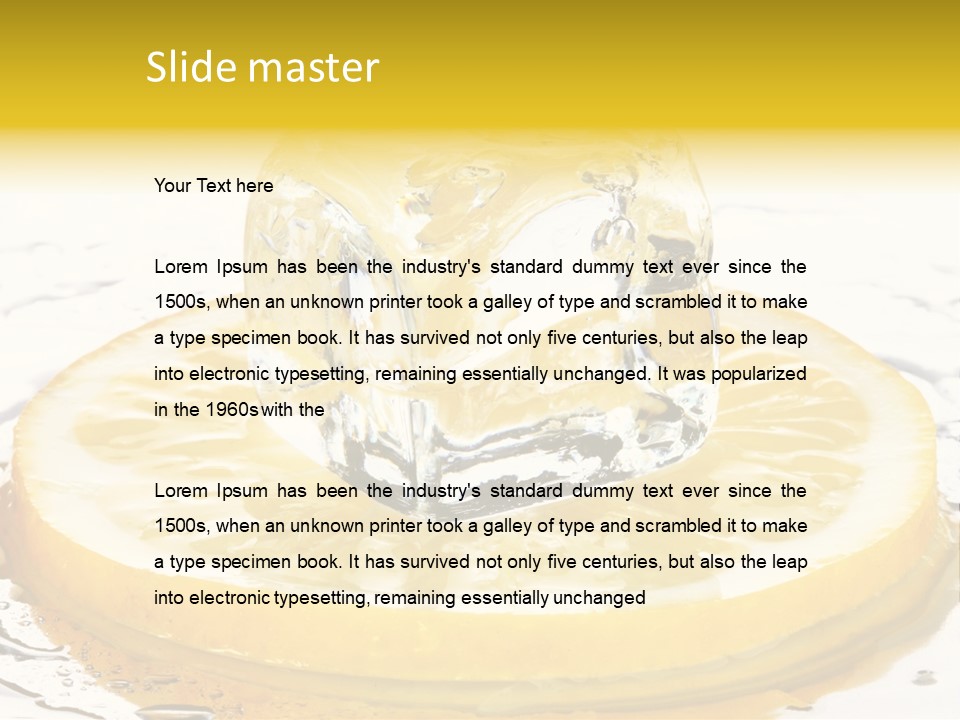 Leaf Drops Ingredient PowerPoint Template