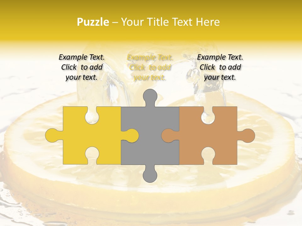 Leaf Drops Ingredient PowerPoint Template