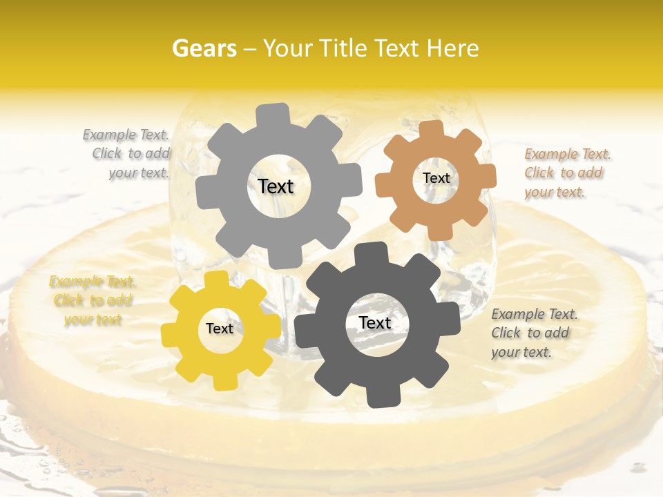 Leaf Drops Ingredient PowerPoint Template