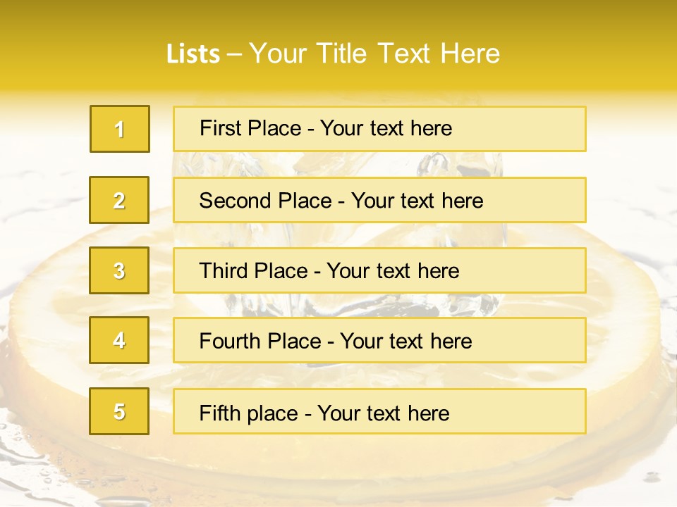 Leaf Drops Ingredient PowerPoint Template