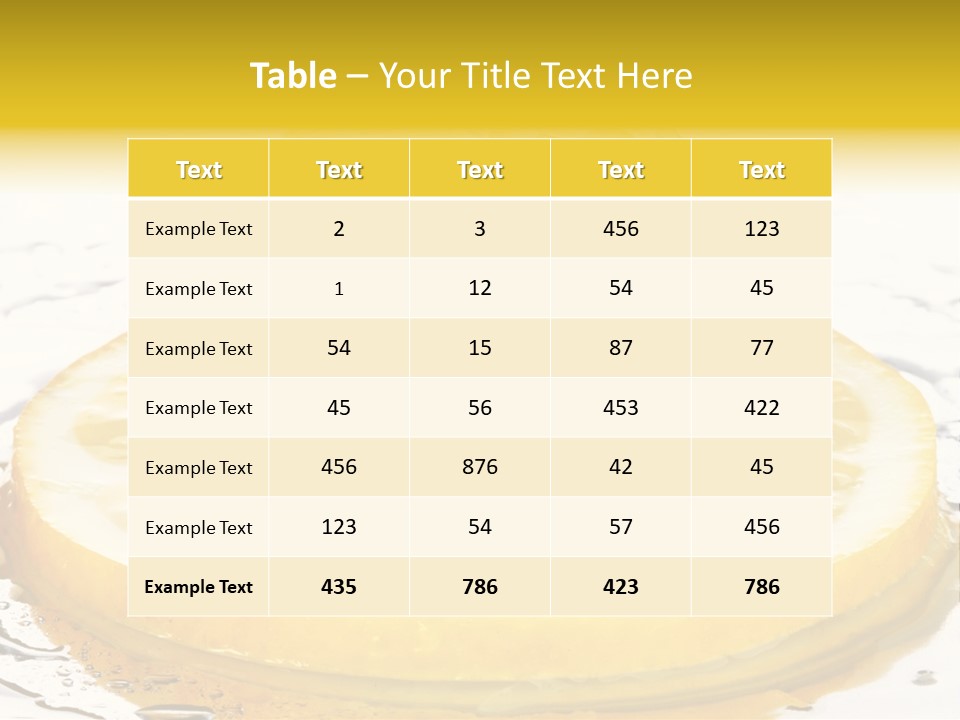 Leaf Drops Ingredient PowerPoint Template
